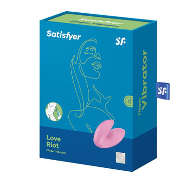 Vibratore da Dito Satisfyer Love Riot con 12 Programmi Potenti e Impermeabile